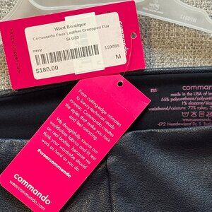 NWT Commando size M Faux Leather Wide Leg Pant